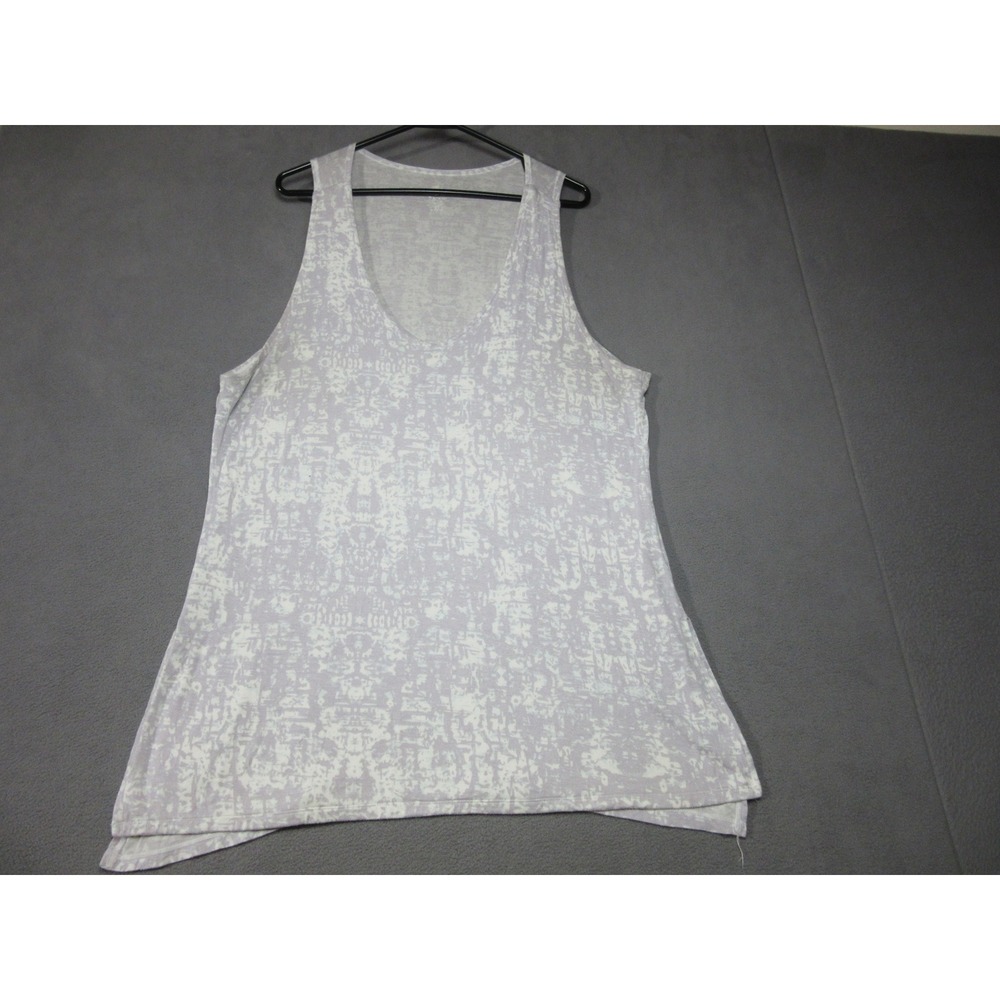 Gaiam Tank Top Womens XL Purple V-Neck Abstract Yoga Sleeveless Activewear